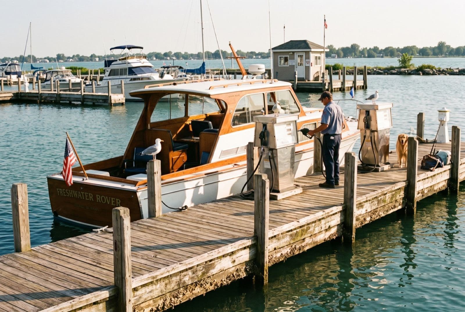 Marina on Lake St. Clair