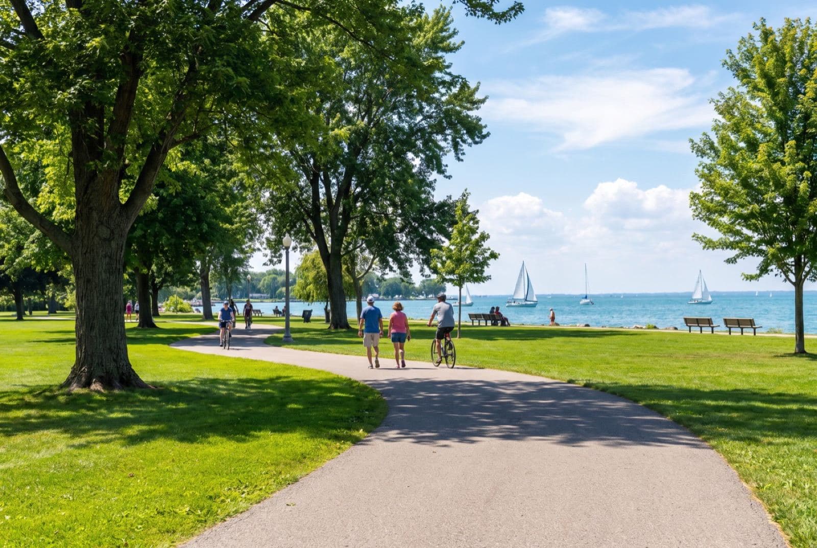 Park near Lake St. Clair