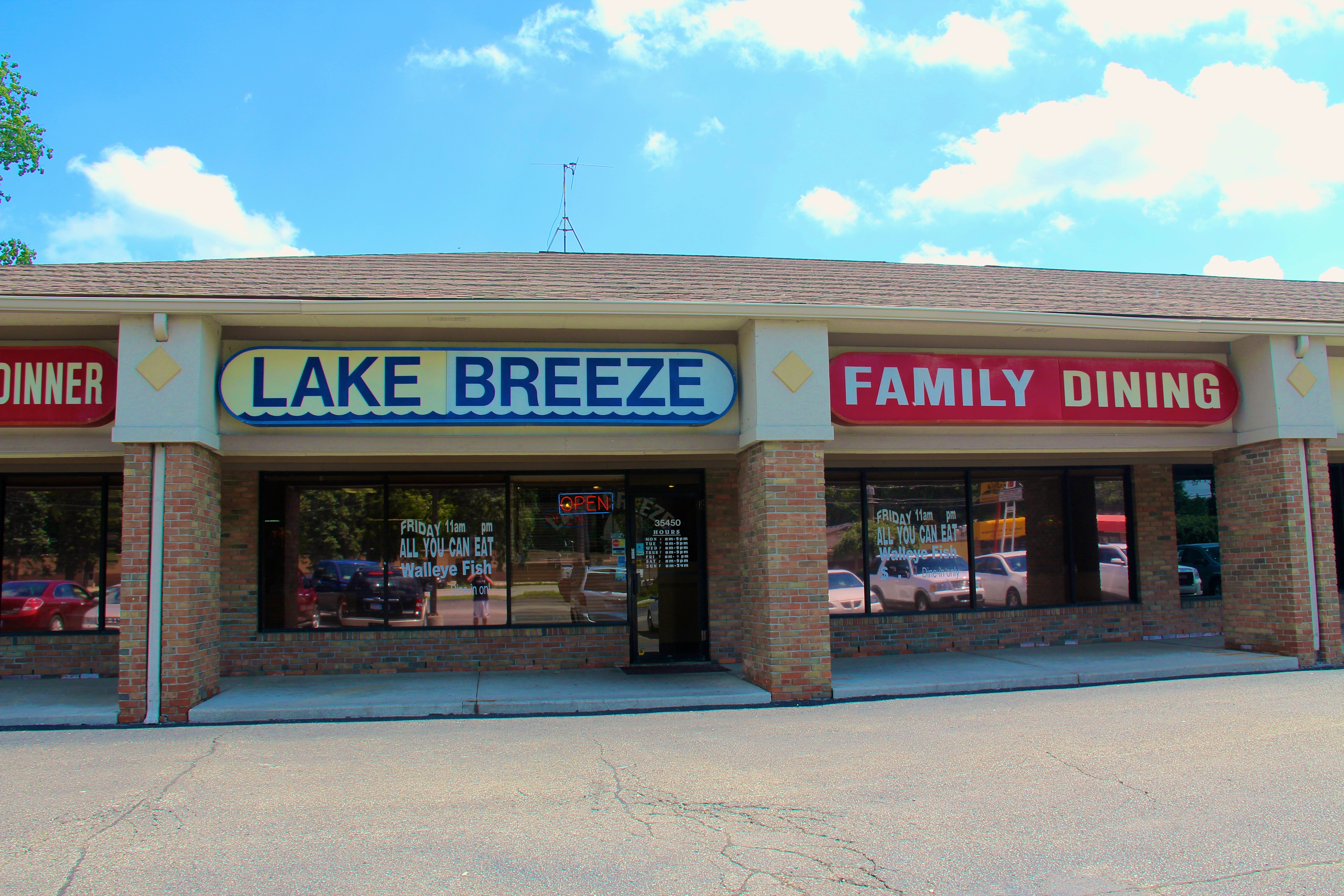 lake breeze restaurant, harrison township